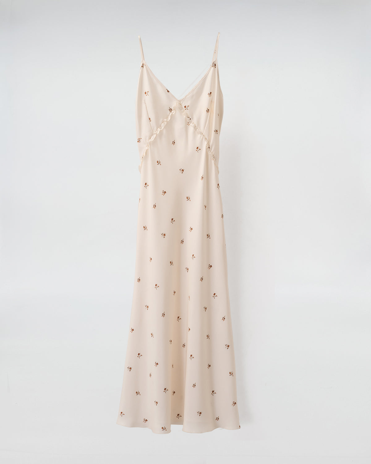 SLIP DRESS SIBILLA SETA STAMPA MICROFIORI