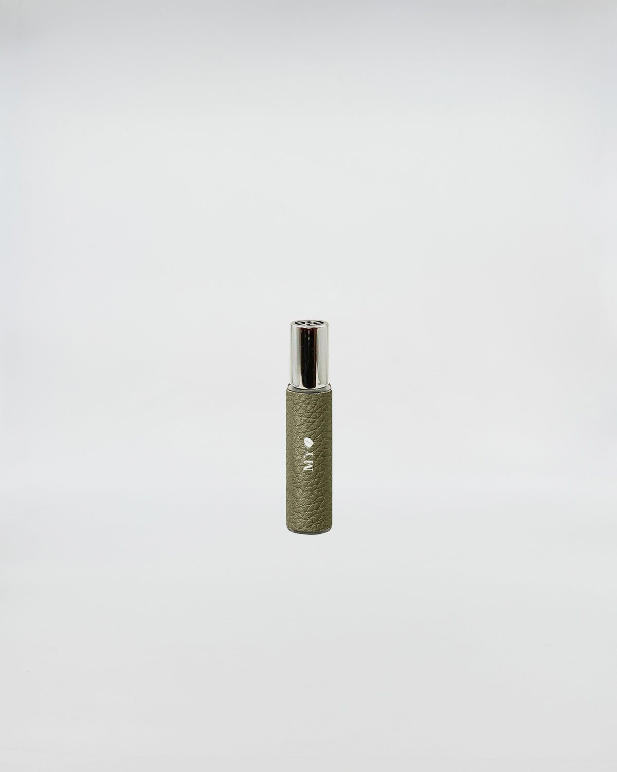 1221 FRAGRANCE EAU DE PARFUM MILITARY GREEN in a compact spray bottle with a green textured design.