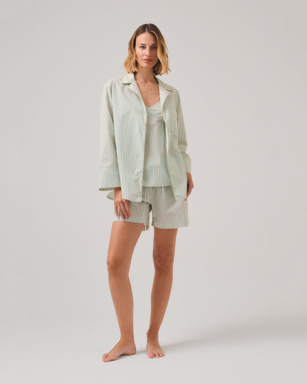 SHORTS ENEA COTONE FANTASIA RIGHE