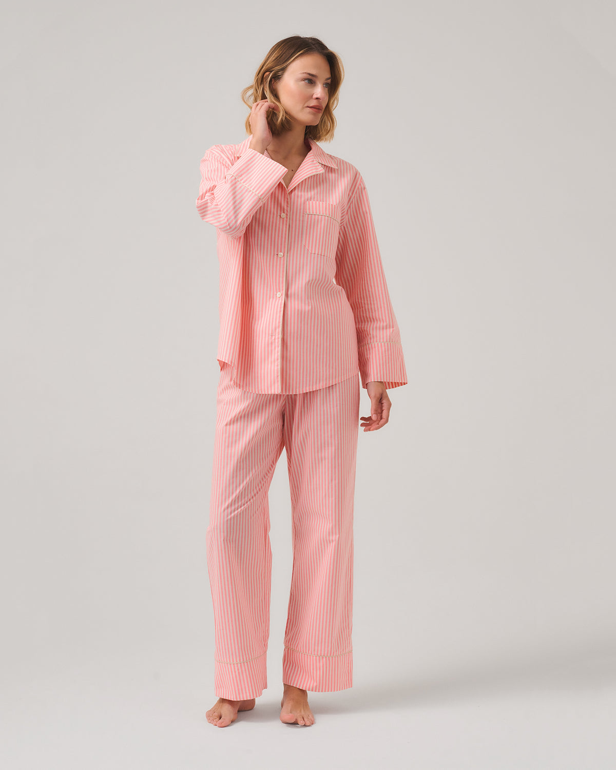 PANTALONE DIMITRI COTONE FANTASIA RIGHE