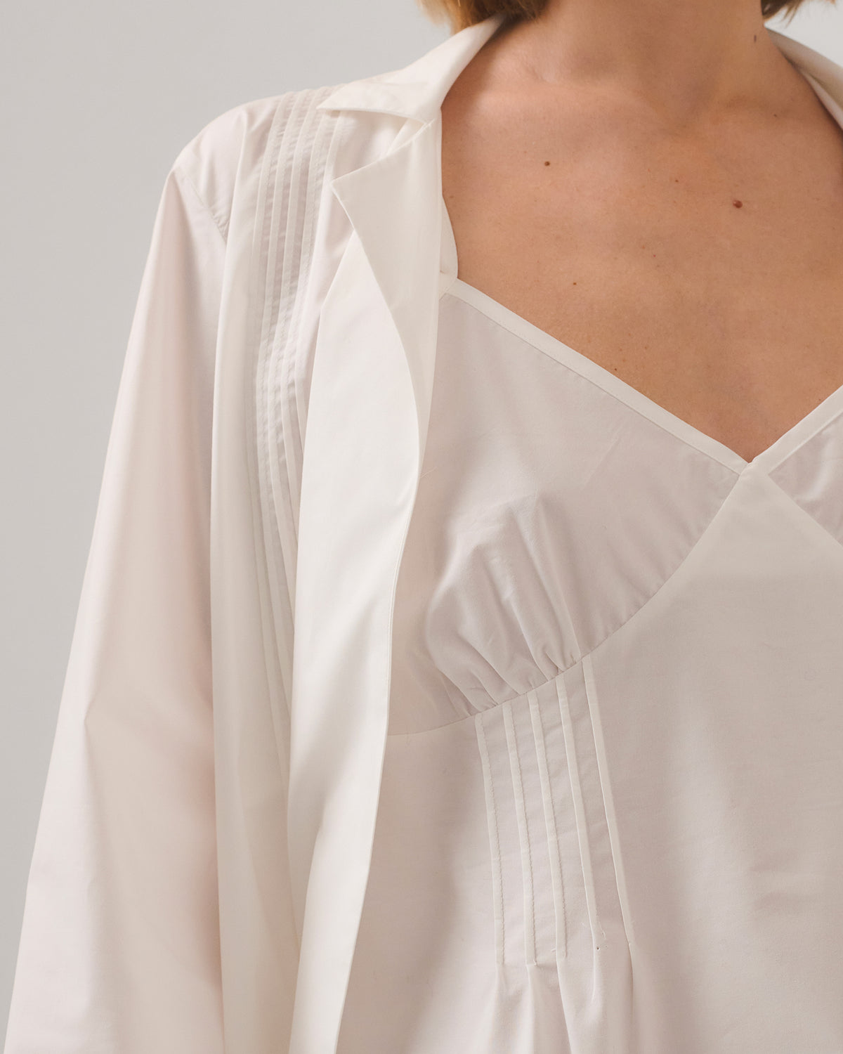 TOP KLEO COTONE CON NERVATURE