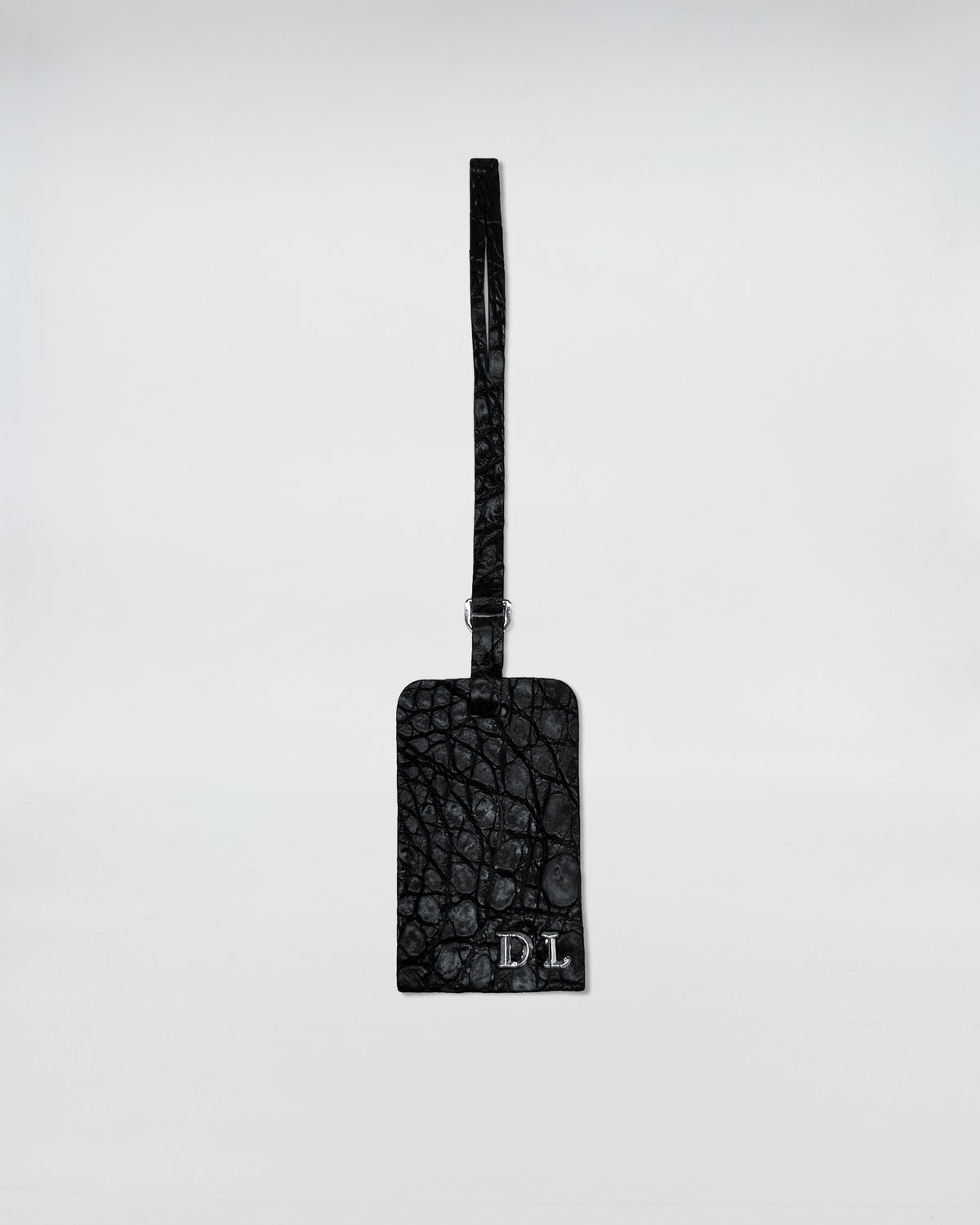 CHARM COCCO RECYCLE accessorio in cocco recycle a forma rettangolare personalizzabile con lettere in metallo