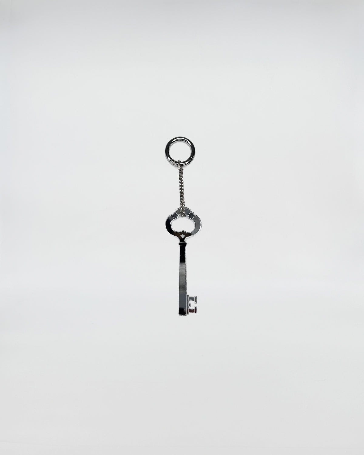 CHARMS PLEXI CHIAVE, un charm in plexiglass con design vivace, appendibile con catena in metallo.