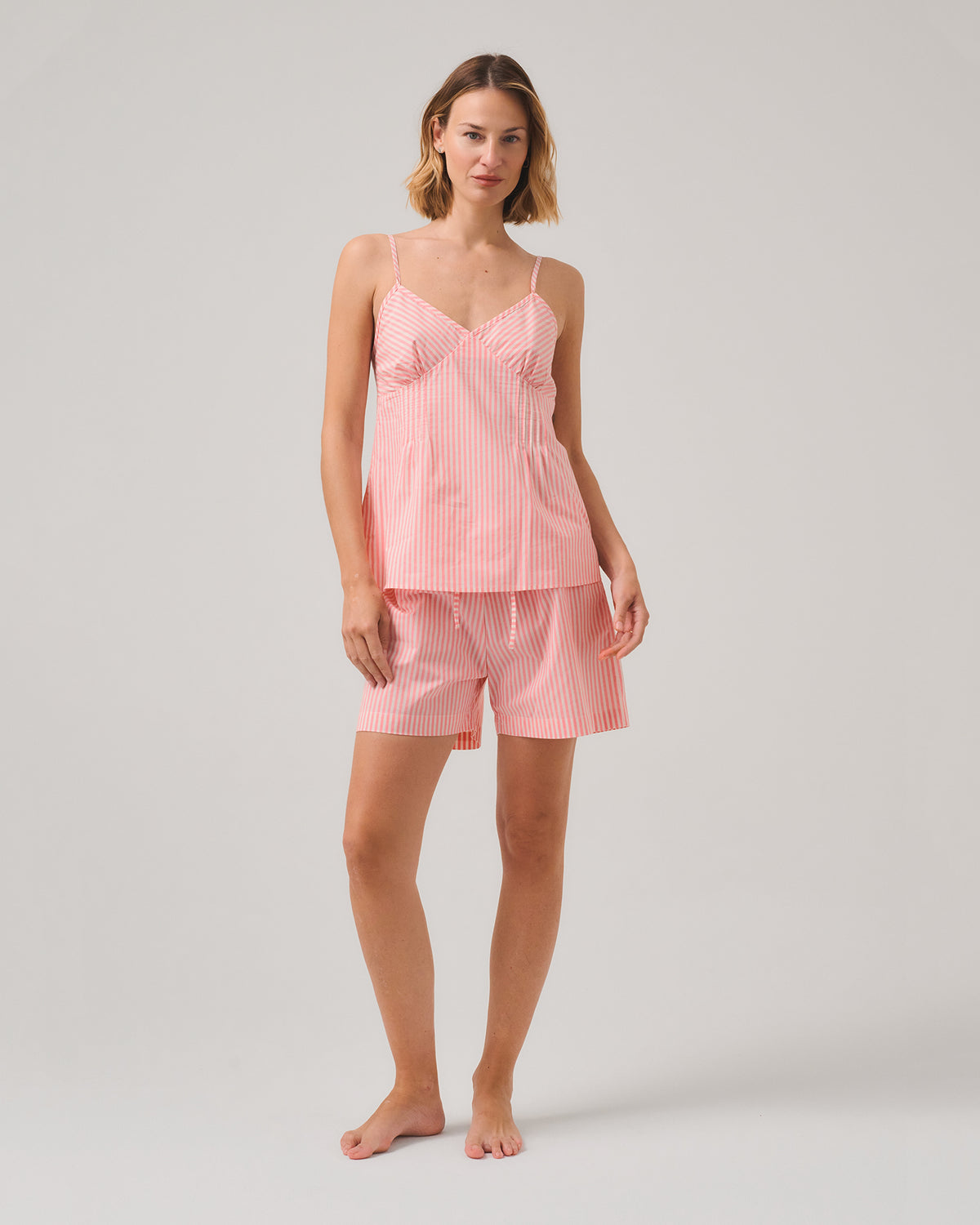 TOP KLEO COTONE CON NERVATURE FANTASIA RIGHE