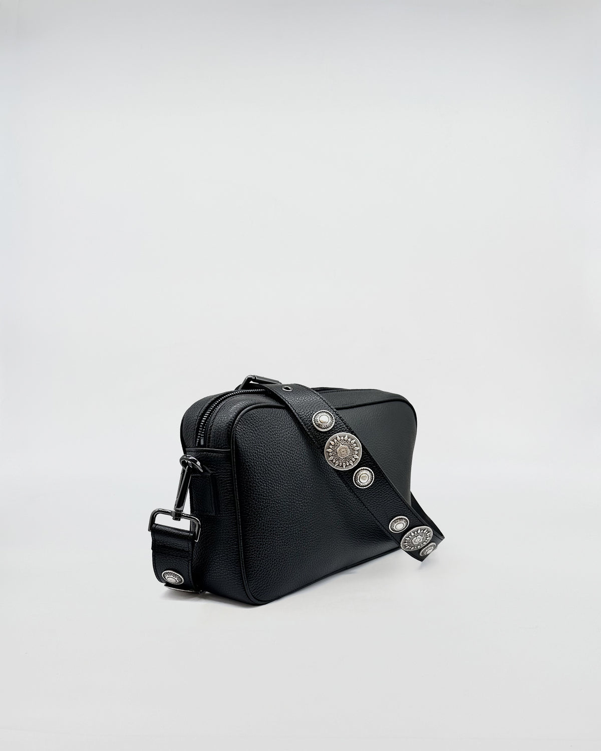 MAFALDONA ROCK black bag with decorative strap and functional design perfect for every occasion.