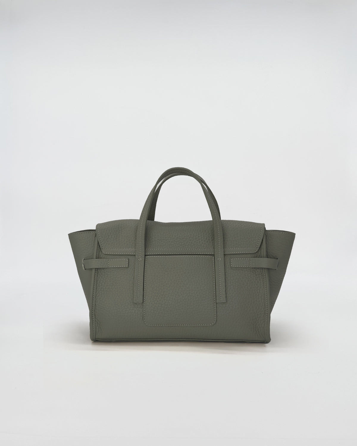 PENNY SMALL VITELLO borsa in vitello pieno fiore martellato, design elegante e capiente in colore verde.
